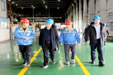 2024年 1月30日，浙江省经信厅机关党委二级巡视员孙自强莅临景兴纸业开展岁末年初安全生产督导